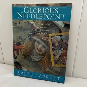 Vintage Glorious Needlepoint KAFFE FASSETT Book 80s designs photograph art